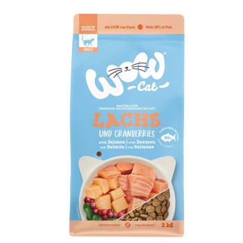 Adulto Salmone 2kg - Crocchette per gatto - Wow