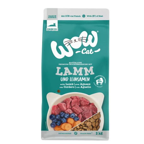 Senior Cordeiro 2kg - Ração para gatos idosos - Wow