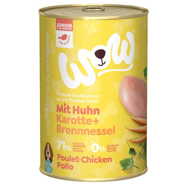 Cucciolo Pollame 400g - Cibo umido per cani - Wow