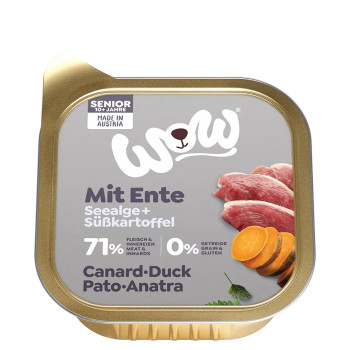 Seniors Canard 150g - Comida úmida para cães idosos - Wow