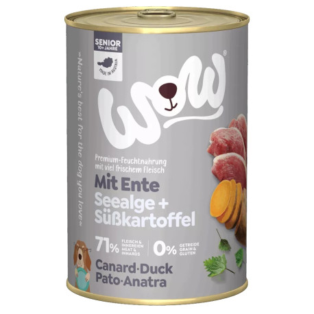 Seniors Anatra 400g - Cibo umido per cani anziani - Wow