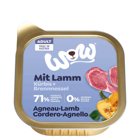 Adulto Agnello 150g - Cibo umido per cani - Wow