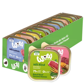 Multipack Adulto 11x150g - Cibo umido per cani - Wow