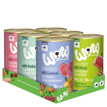 Multipack Adulto 6x400g - Cibo umido per cani - Wow