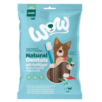 Dentes naturais com aves e romã 275g - Maxi - Guloseima Dentária saudável - Wow