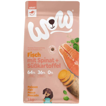 Adulto Pesce 1kg - Crocchette per cani - Wow