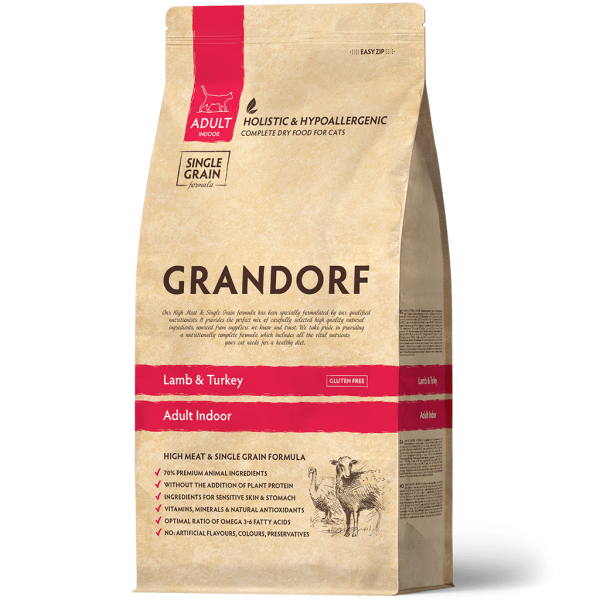 Lam en kalkoen 400g - Adult Indoor - Grandorf