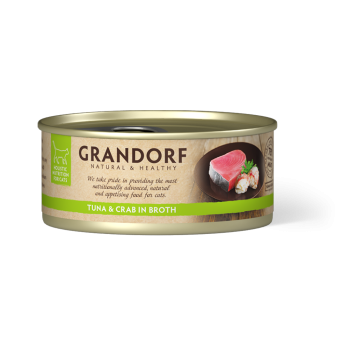 Filet de Thon et Crabe 70g - Nourriture humide - Grandorf