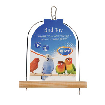 Wooden bird swing