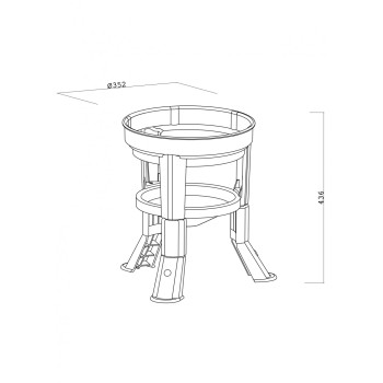 Extensões para pés de bebedouro Kubic 30-40-50Lt - Verde