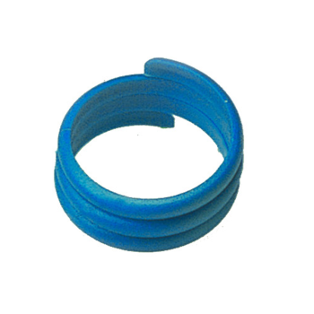 Anillo de Plástico para Gallinas - 18mm - Azul