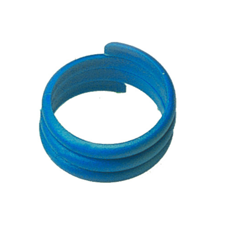 Anillo de Plástico para Gallinas - 18mm - Azul