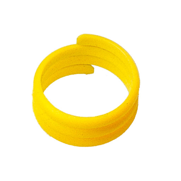 Anillo de Plástico Para Gallinas - 18mm - Amarillo