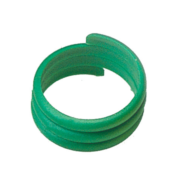 Anel de Plástico para Galinhas - 18mm - Verde