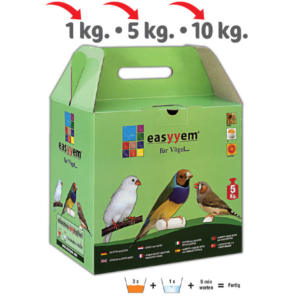 Pasta de huevo para aves exóticas 1kg - Easyyem