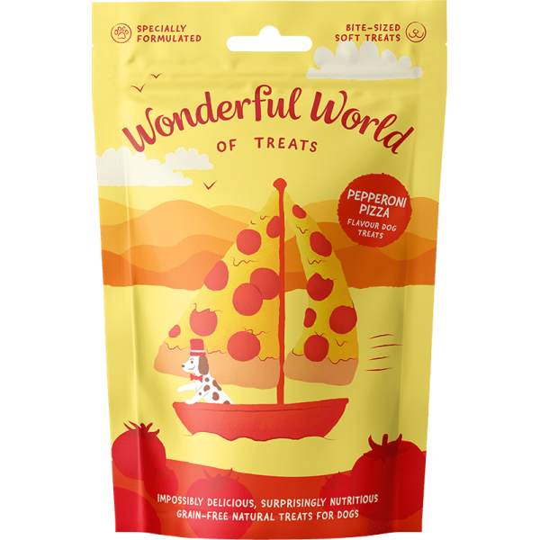 Pepperoni Pizza 50g - Zachte Snacks - Pepperoni Smaak - Wondere wereld