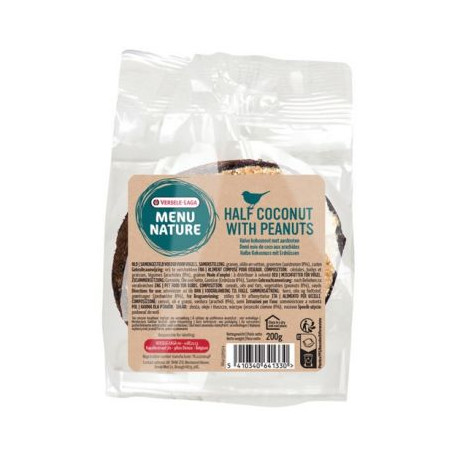 Media nuez de coco con cacahuates - 200g