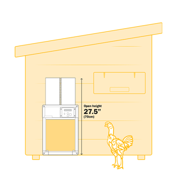 ChickenGuard alles-in-één deuropening voor kippenhok