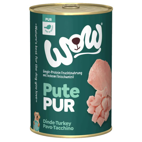 Pura Pavo 400g - Comida húmeda para perros - Wow