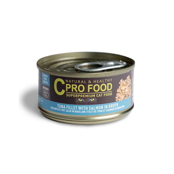 Tuna and salmon fillet 70g - Wet food - CproFood