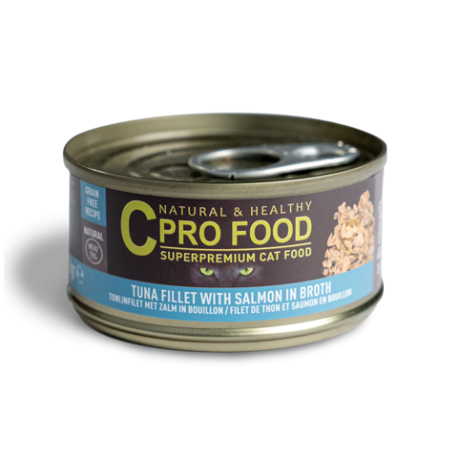 Tuna and salmon fillet 70g - Wet food - CproFood