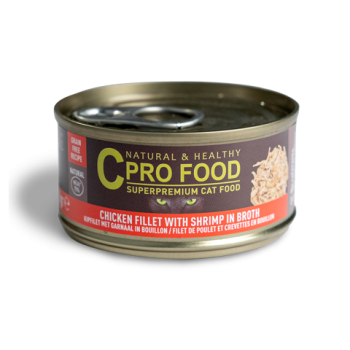 Filet de poulet et crevettes 70g - Nourriture humide - CproFood