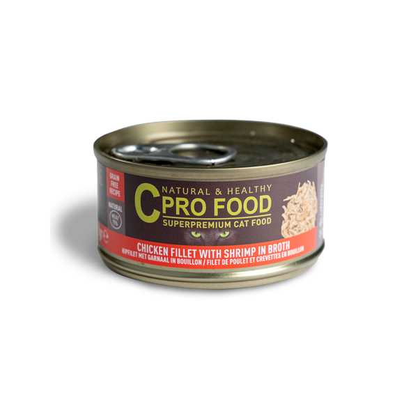 Chicken and shrimp fillet 70g - Wet food - CproFood