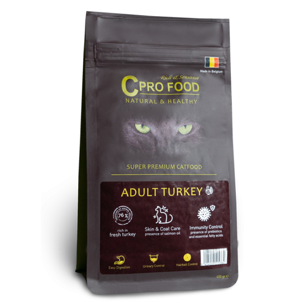 Adult Turkey 3kg - Dry food for adult cats - CproFood