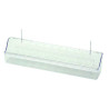 Comedouro linear "REGGIO" transparente - 30 x 5.5 x 4h cm