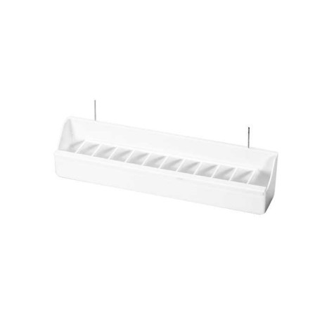 Comedouro linear "REGGIO" branco - 30 x 5,5 x 4 cm