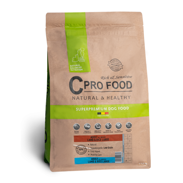 Adult All Breeds con agnello e riso 10kg - Grande - Crocchette per cani di oltre 25kg - CproFood