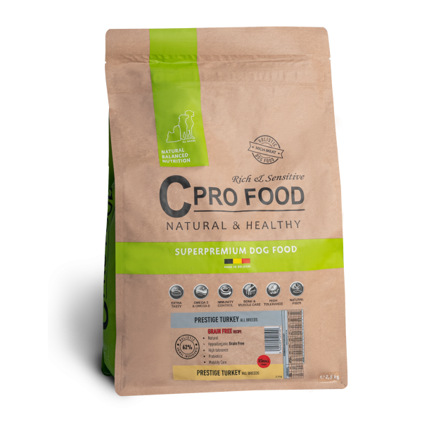 Prestige Todas as Raças com Peru 10kg - Sem Cereais - Ração para cães - CproFood