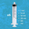 Hand-feeding syringe set with tubes for baby - Your Parrot