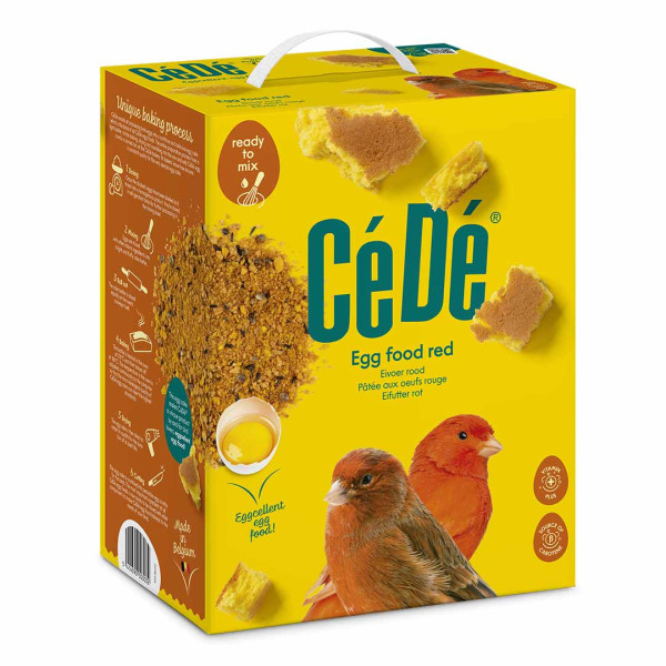 Pasta de ovos vermelha para canários 5kg - Cédé