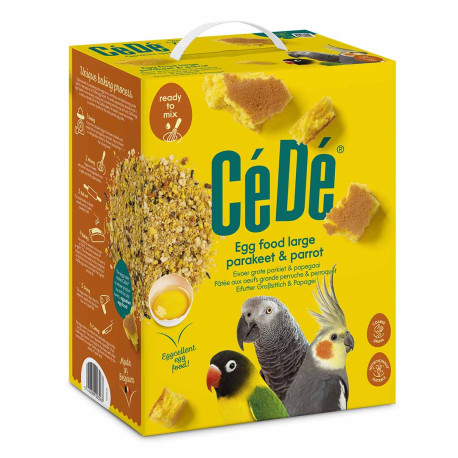 Egg food for large parakeets & parrots 5kg - Cédé