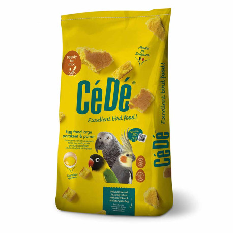 Egg feed for large parakeet & parrot 10kg - Cédé