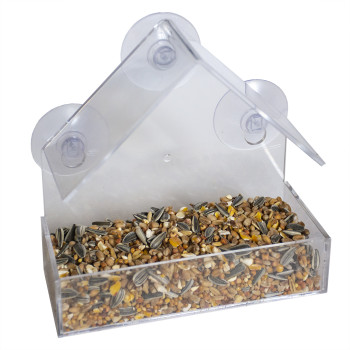 Paris window bird feeder - clear