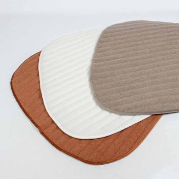 Coperta double face per cani bianca - 120x95x2cm - Pebble