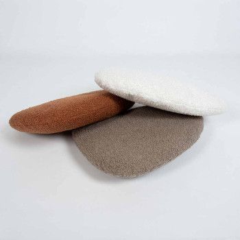 Pebble - Almofada para cães branca - 39x26x7,5cm