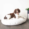 White dog cushion - 104x69x26cm - Pebble