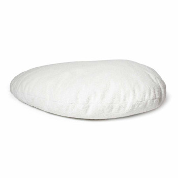 White dog cushion XL - 120x95x33cm - Pebble