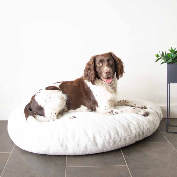 Coussin pour chiens blanc XL - 120x95x33cm - Pebble