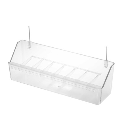 Comedouro linear "Universal" transparente - 20 cm