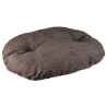 Coussin ovale Velvet concrete XL - 125x82x9cm