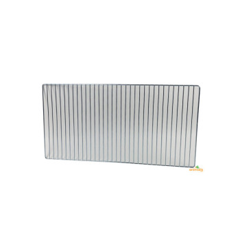 Grille de fond chromée 43,5x38,2cm pour les cages Domus-Molinari de 90x40 cm