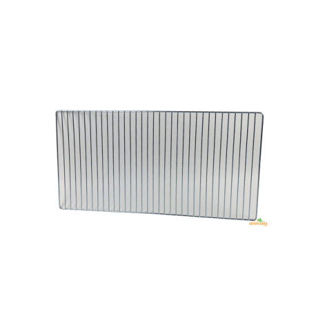 Grille de fond chromée 43,5x38,2cm pour les cages Domus-Molinari de 90x40 cm