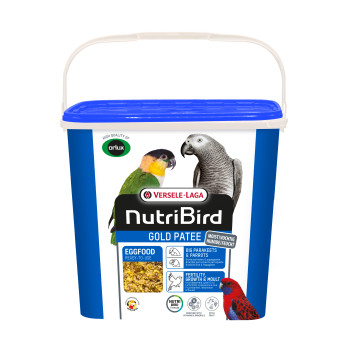 Gold Pâtée Grandes Perruches et Perroquets 5kg - Pâtée grasse - NutriBird