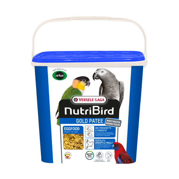 Gold Pâtée Grandes Perruches et Perroquets 5kg - Pâtée grasse - NutriBird