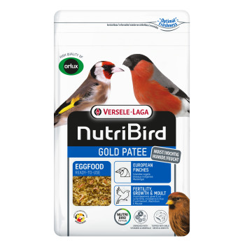 Gold Pâtée Oiseaux Indigènes 1kg - Pâtée grasse avec insectes - NutriBird