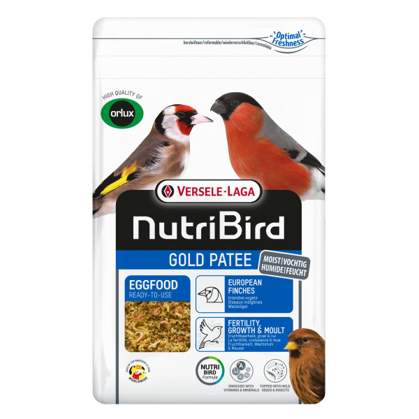 Gold Indigenous Birds Pâtée 1kg - Fat pâtée with insects - NutriBird